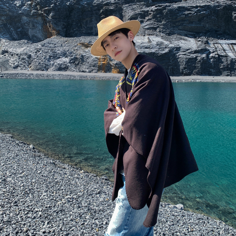 Ethnic Fashion Photography - Men's Cape Desert Travel Ethnic Style