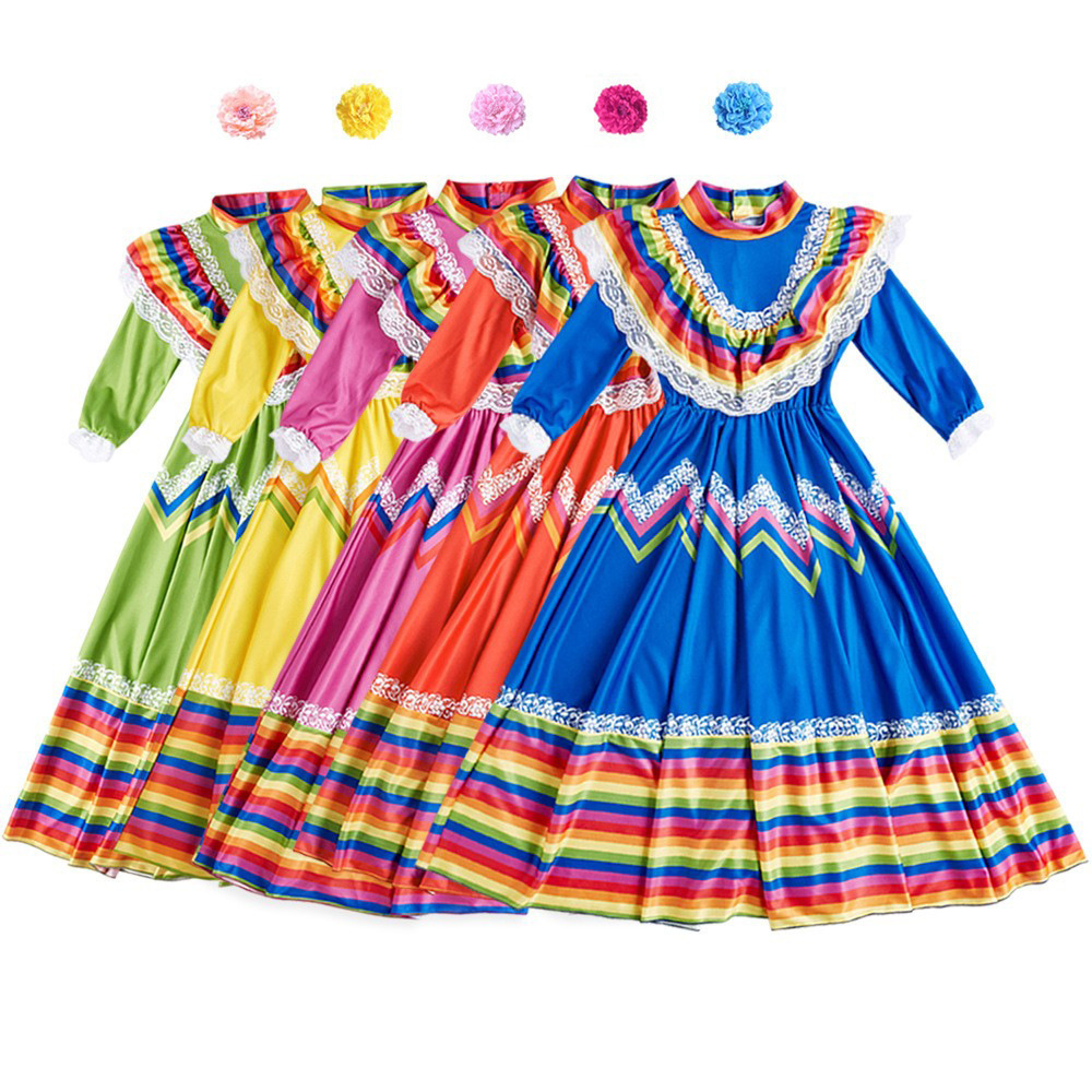 Ethnic Style - Halloween Mexican large skirt Ethnic Style