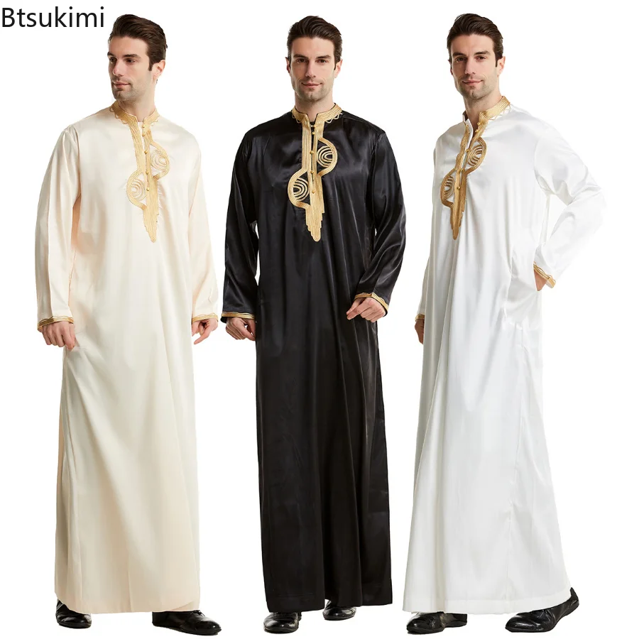Kurta Men Cotton - Muslim Men Clothing Kaftan Robes Long