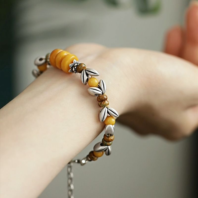 Yellow Disc Round Bead Spacer  - огляд і ціна Ethnic Wear Fashion Designer