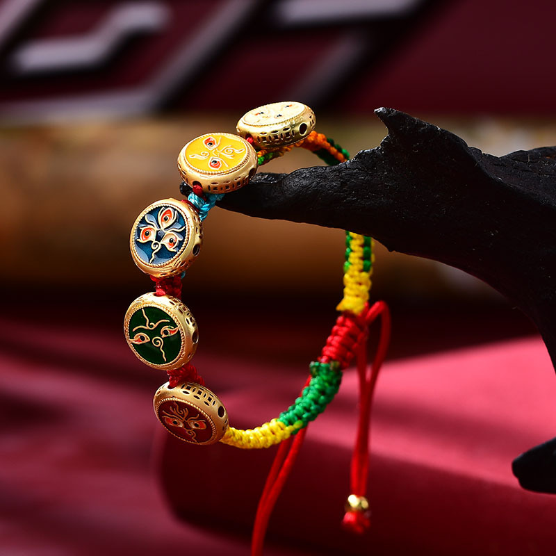 Tibetan Bracelet Hand Woven Ro - огляд і ціна Ethnic Fashion Way