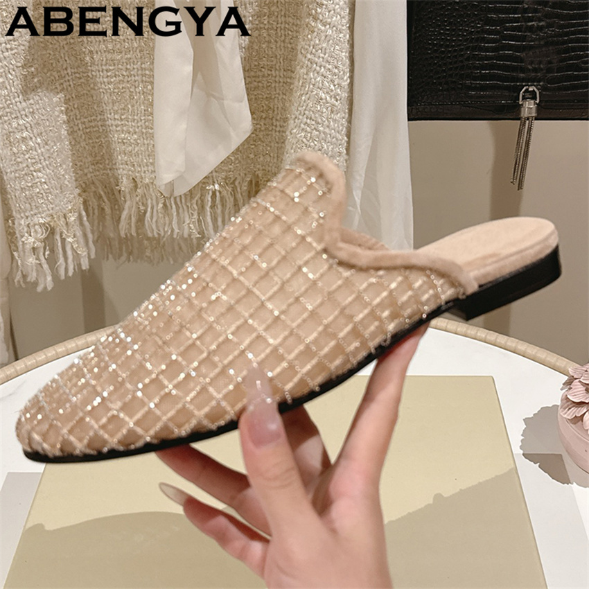 Shiny Lace Mesh Round Toe Flat - огляд і ціна Ethnic And Fashion