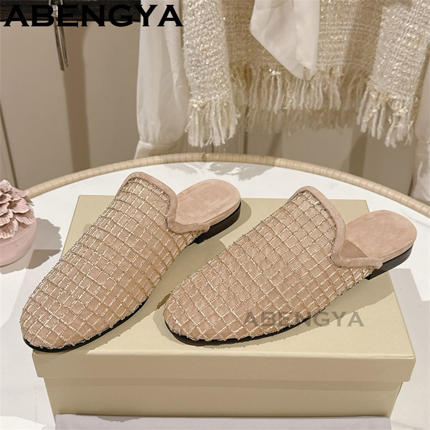 Shiny Lace Mesh Round Toe Flat - огляд і ціна Ethnic And Fashion