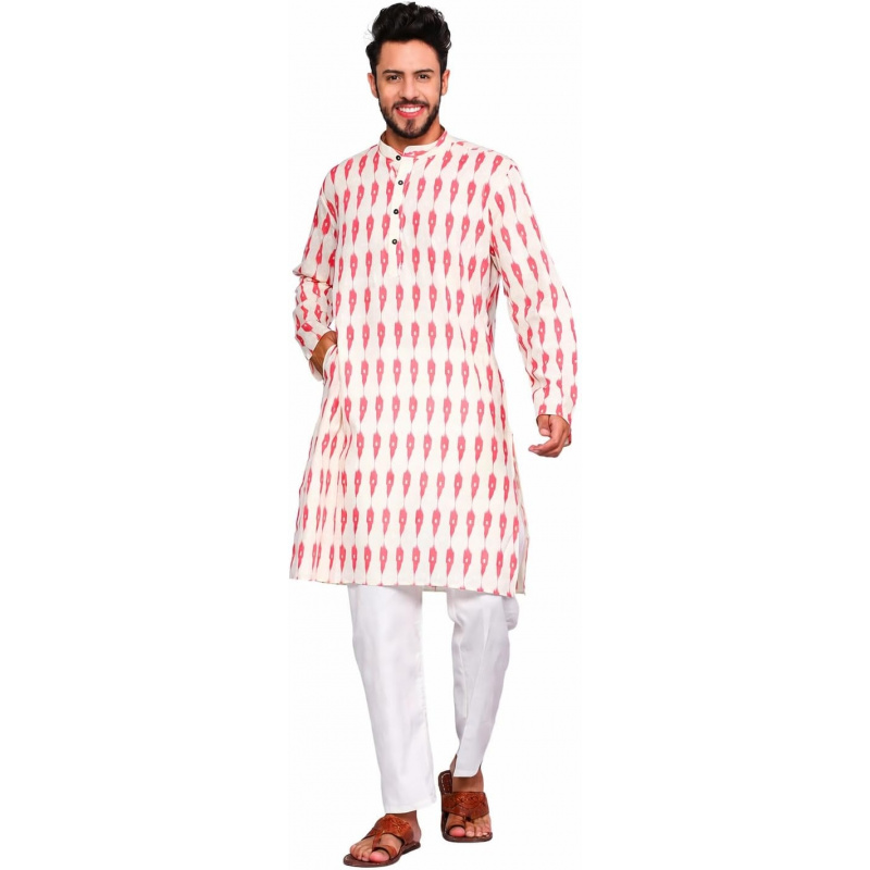 Mens Pure Cotton Kurta Pajama  - огляд і ціна Kurta Men Cotton