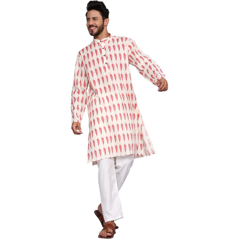Mens Pure Cotton Kurta Pajama  - огляд і ціна Kurta Men Cotton