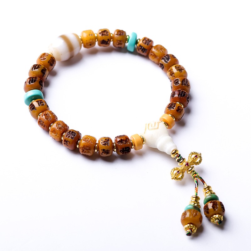 Bone Carved Six-Word Mantra Va - огляд і ціна Ethnic Fashion Way