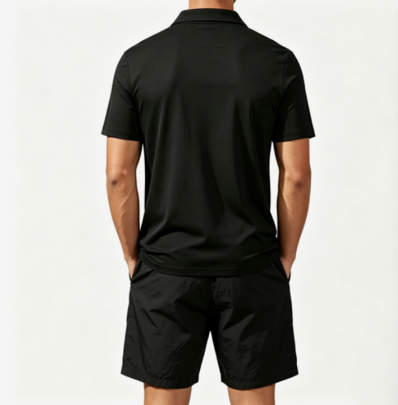 Men's Short-Sleeved Polo Shirt - огляд і ціна Ethnic Style