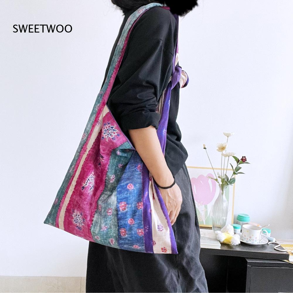 Purple Patchwork Ethnic Stripe - огляд і ціна Ethnic Fashion Way