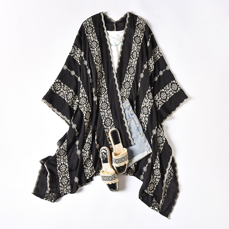 Retro Holiday Shawl Warm Flora - огляд і ціна Ethnic Fashion Photography