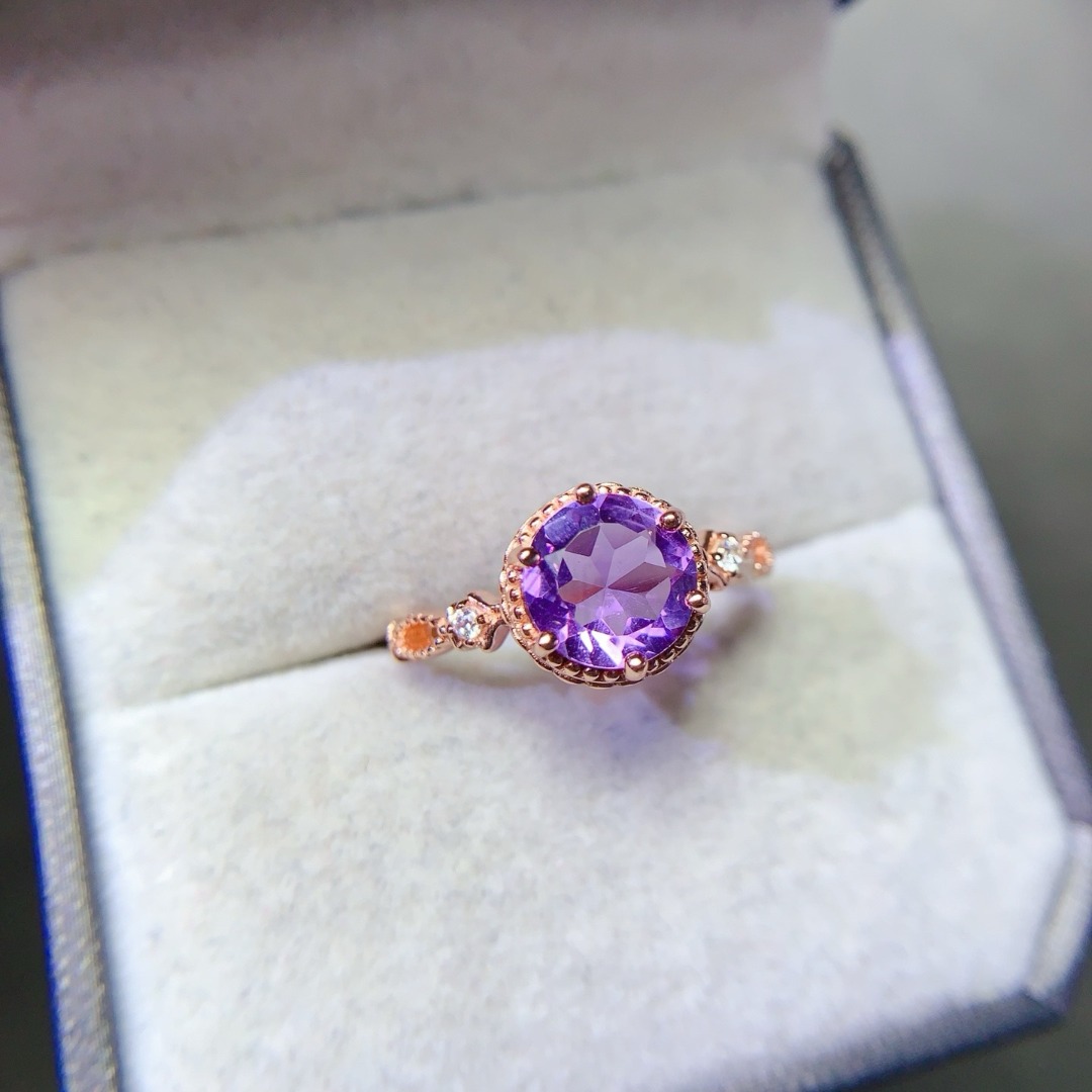 Dazzling Natural Amethyst Ring - огляд і ціна Ethnic Wear Fashion Designer