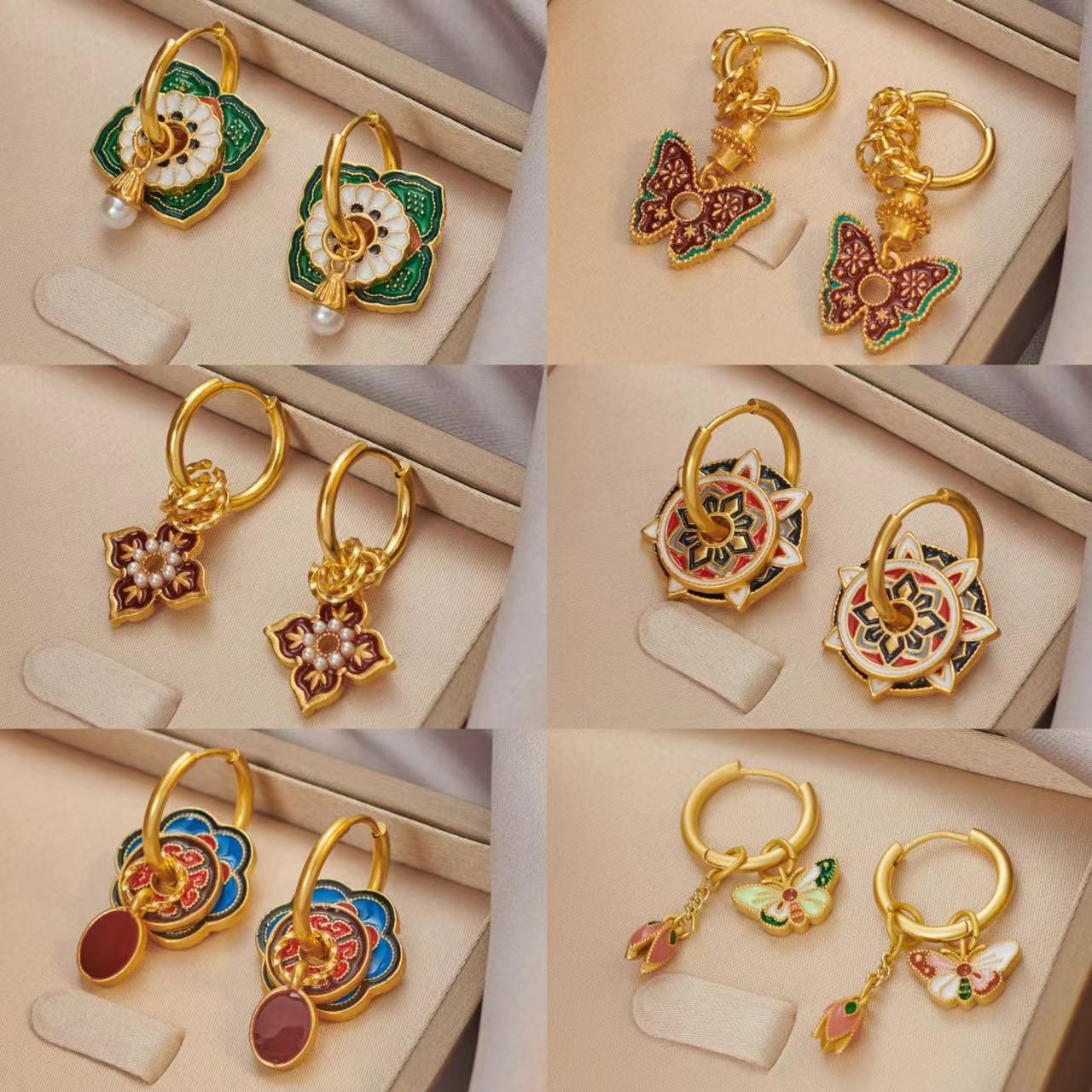 Vintage Chinese Colorful Ename - огляд і ціна Ethnic Fashion Way