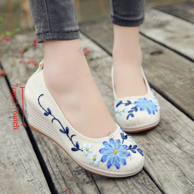 Embroidered Women Comfort Wedg - огляд і ціна Ethnic And Fashion