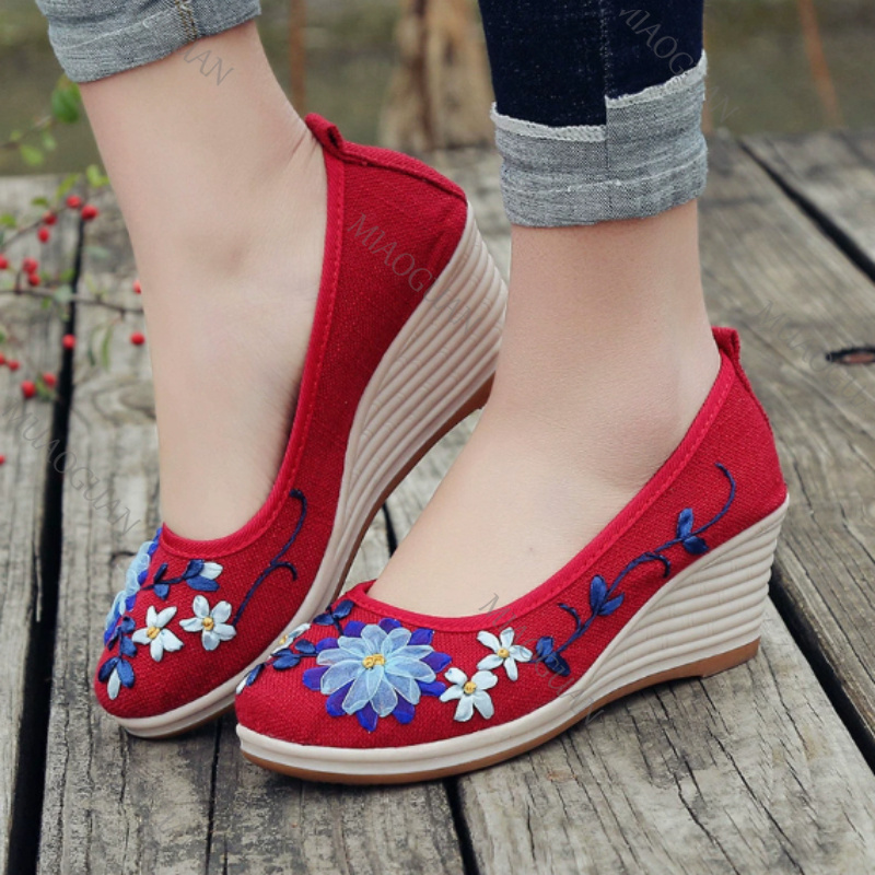 Embroidered Women Comfort Wedg - огляд і ціна Ethnic And Fashion