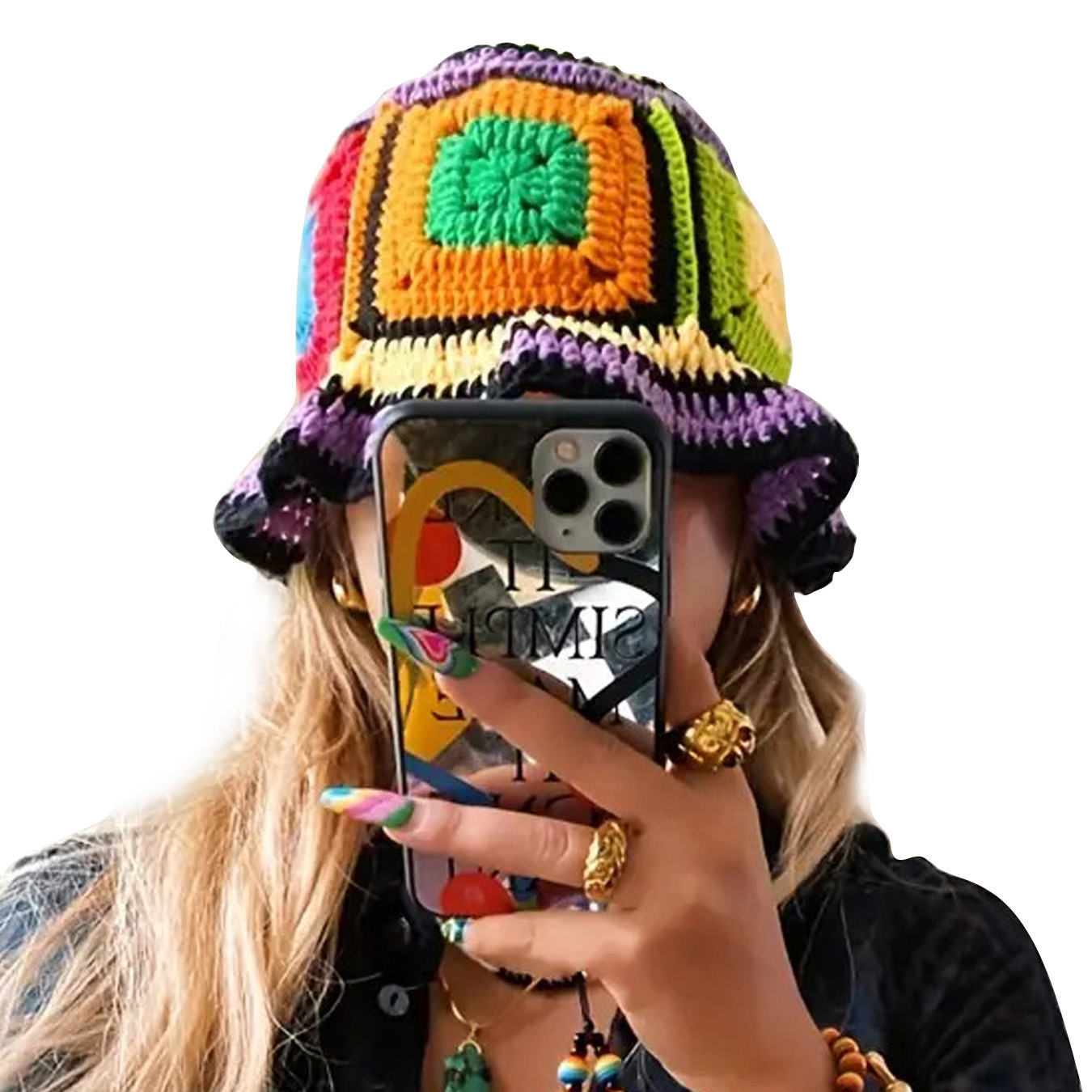 Purple-Edged Zuma Hat, Hand-Kn - огляд і ціна Ethnic Wear Fashion Designer