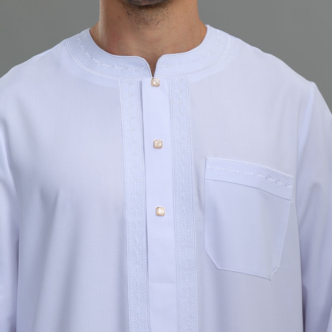 Mens Kaftan Thobe Button Down  - огляд і ціна Kurta Men Cotton