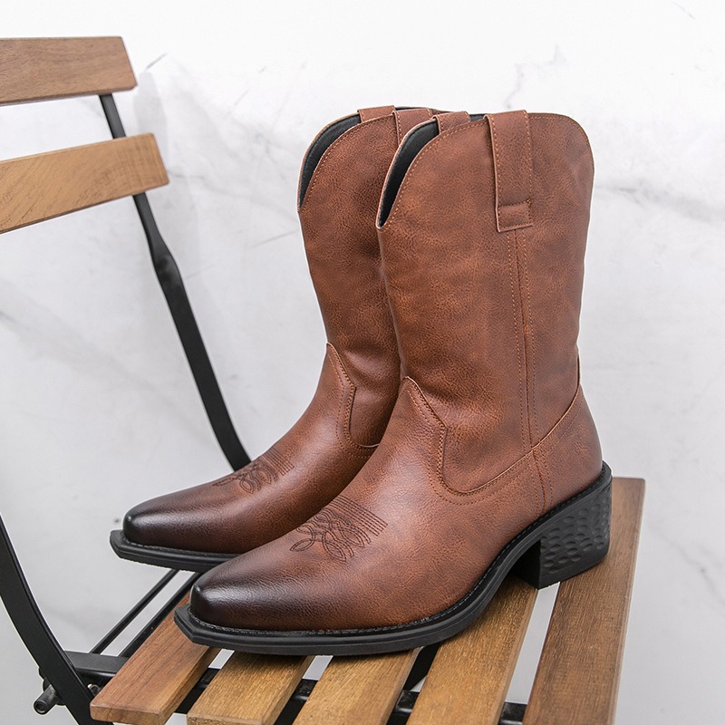 Men Boots Classic Embroidery W - огляд і ціна Ethnic And Fashion