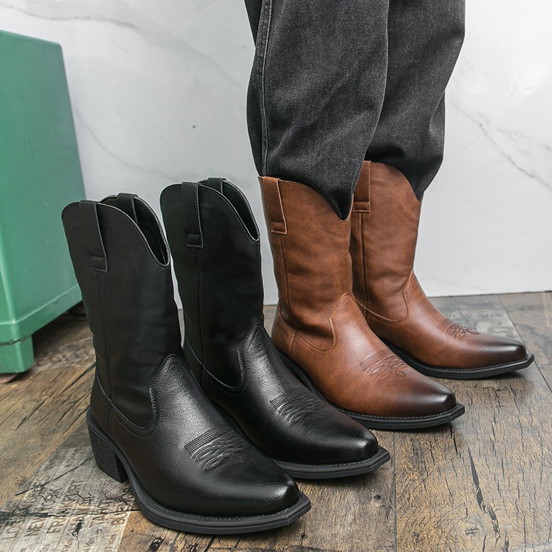 Men Boots Classic Embroidery W - огляд і ціна Ethnic And Fashion