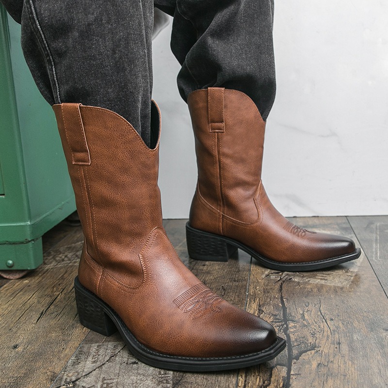 Men Boots Classic Embroidery W - огляд і ціна Ethnic And Fashion