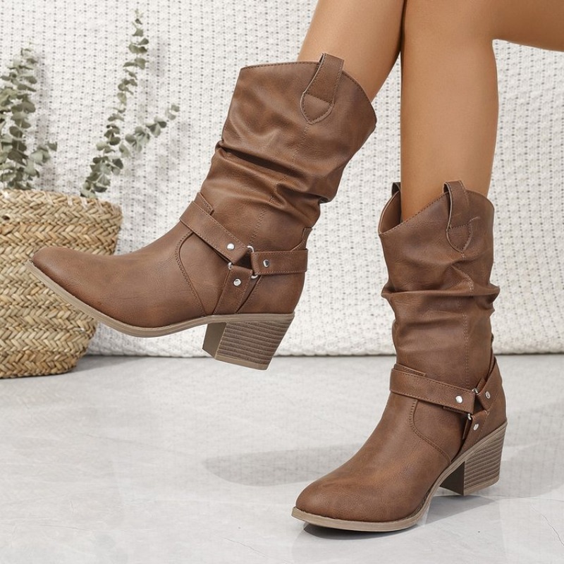 Womens Mid-Calf Boots Retro St - огляд і ціна Ethnic And Fashion