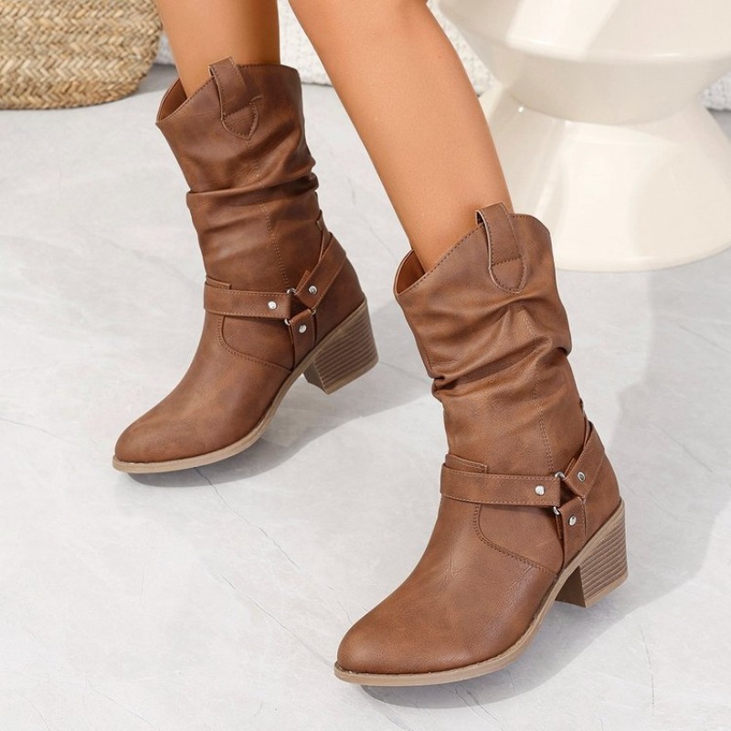 Womens Mid-Calf Boots Retro St - огляд і ціна Ethnic And Fashion
