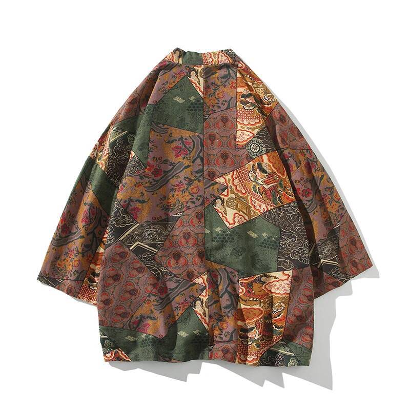 Ethnic Style Print Yukata Men  - огляд і ціна Ethnic And Fashion