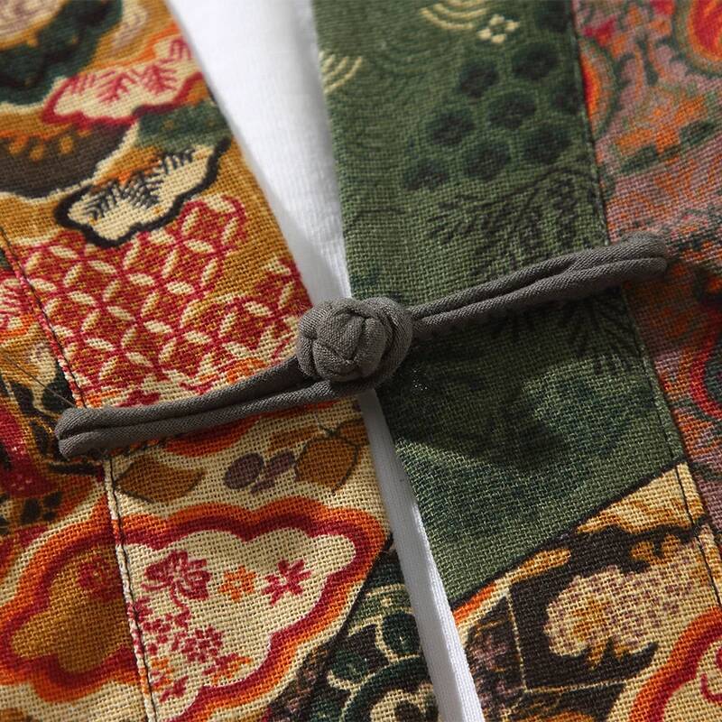 Ethnic Style Print Yukata Men  - огляд і ціна Ethnic And Fashion